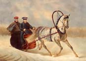 nicholas one in a horse drawn brichka
